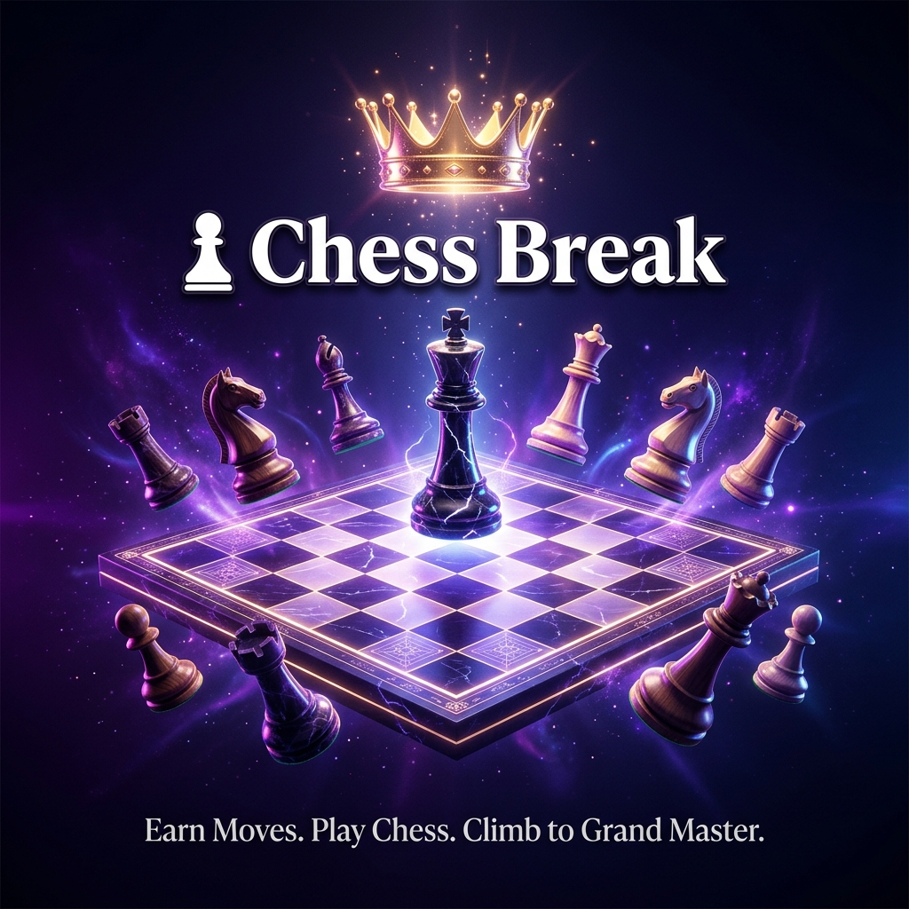Chess Break — Earn Moves, Play Chess, Climb to Grand Master